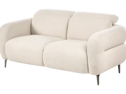 Sofa 2 personers ARTUNA Boucle Cremehvid