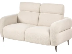 Sofa 2 personers ARTUNA Boucle Cremehvid