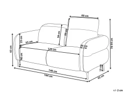 Sofa 2 personers ARTUNA Grøn