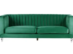 Sofa 3 personers ARVIKA Velour Grøn
