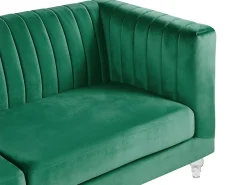 Sofa 3 personers ARVIKA Velour Grøn