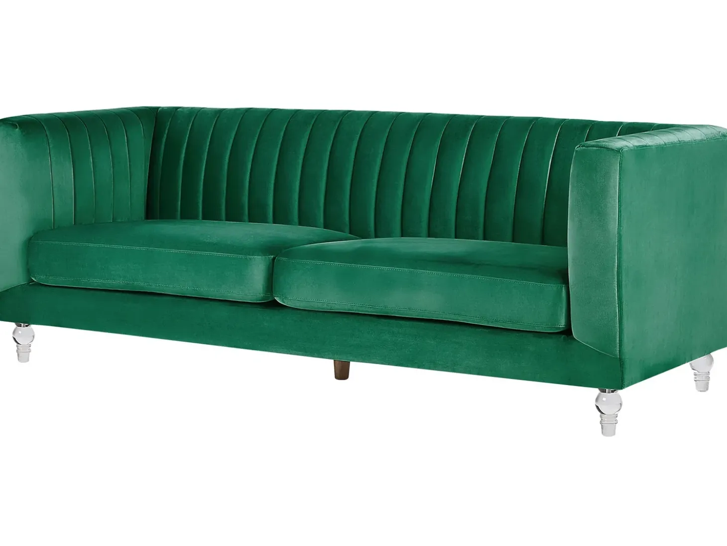 Sofa 3 personers ARVIKA Velour Grøn