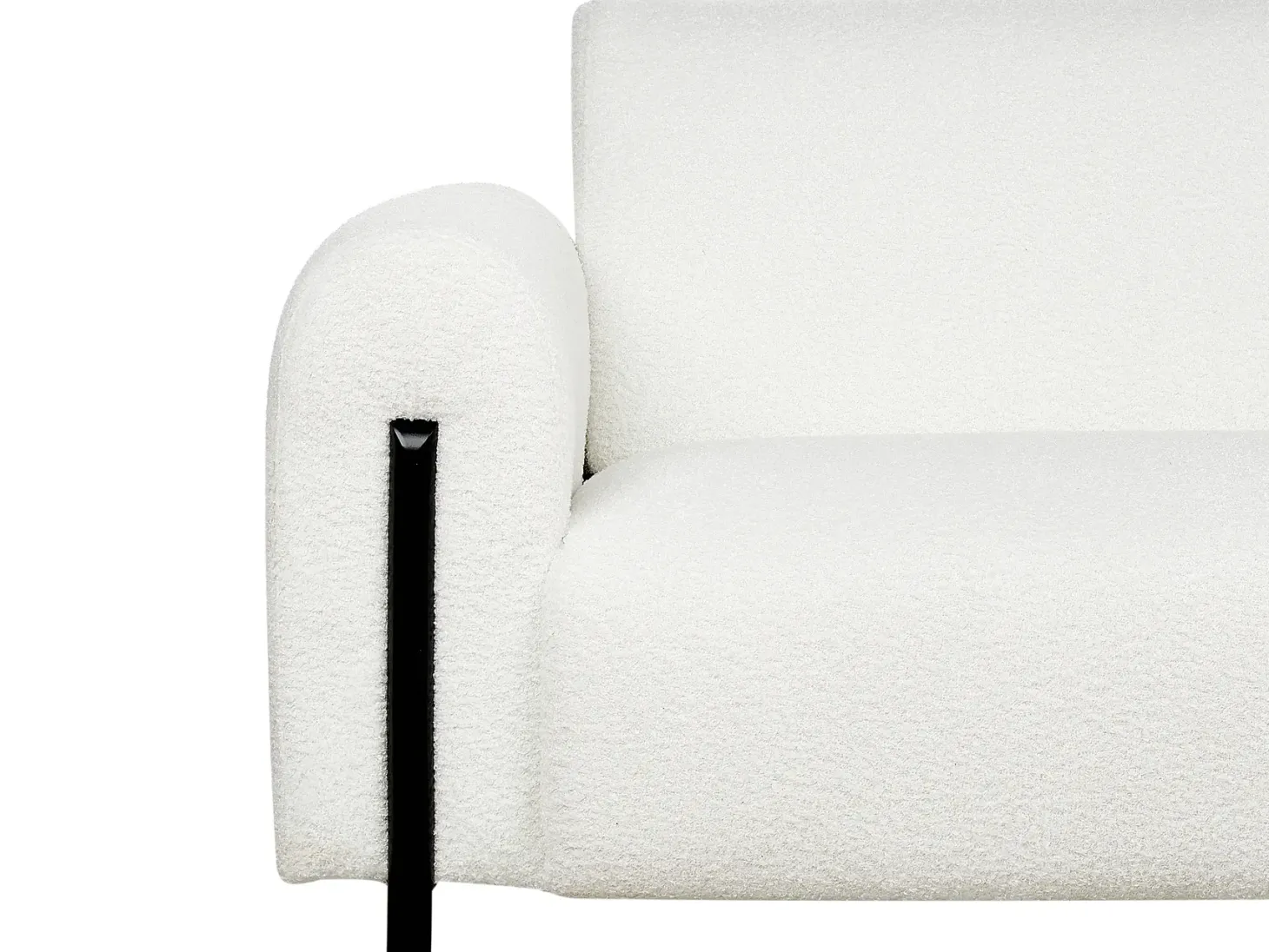 Sofa 3 personers ASKIM Boucle Hvid