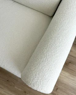 Sofa 3 personers ASKIM Boucle Hvid