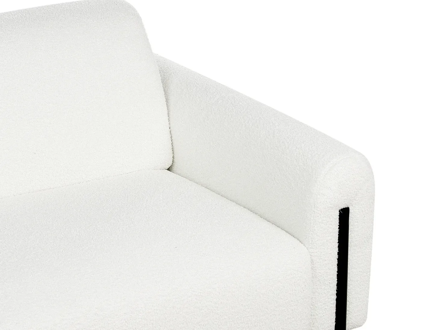 Sofa 3 personers ASKIM Boucle Hvid