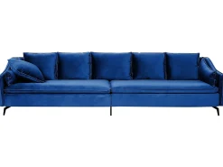 Sofa 4 personers AURE Velour Navy Blå
