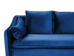 Sofa 4 personers AURE Velour Navy Blå