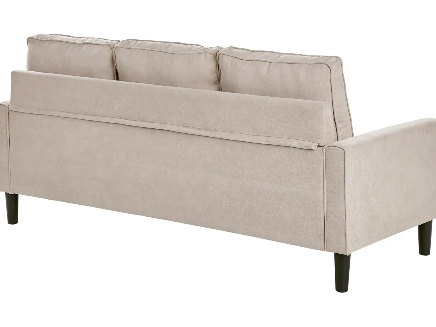 Sofa 3 personers AVESTA Beige med fodskammel