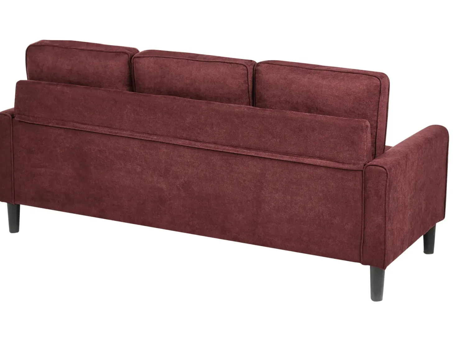 Sofa 3 personers AVESTA Bordeaux med fodskammel