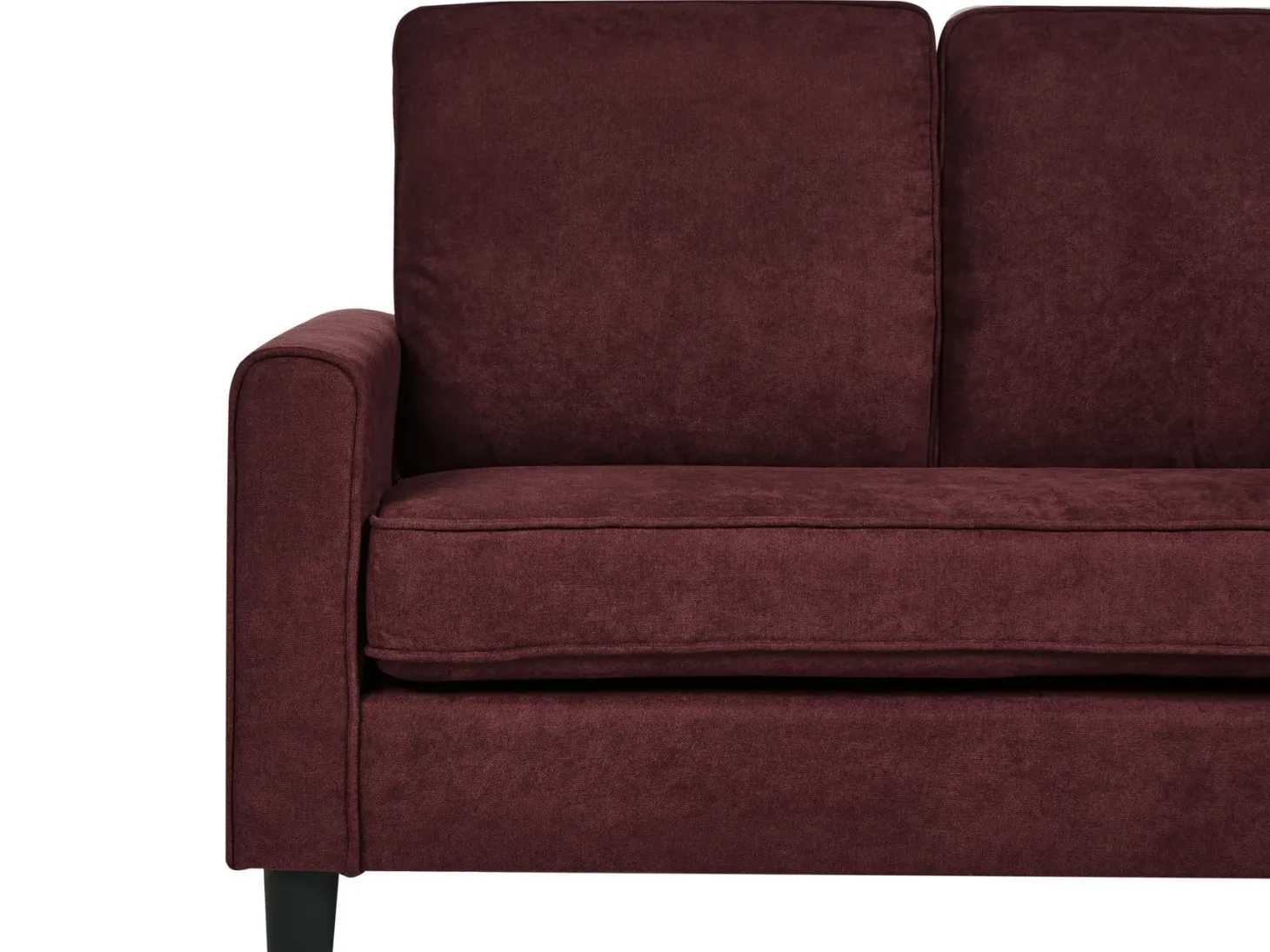 Sofa 3 personers AVESTA Bordeaux med fodskammel