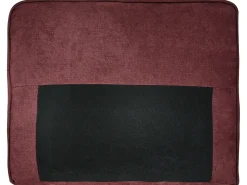 Sofa 3 personers AVESTA Bordeaux med fodskammel