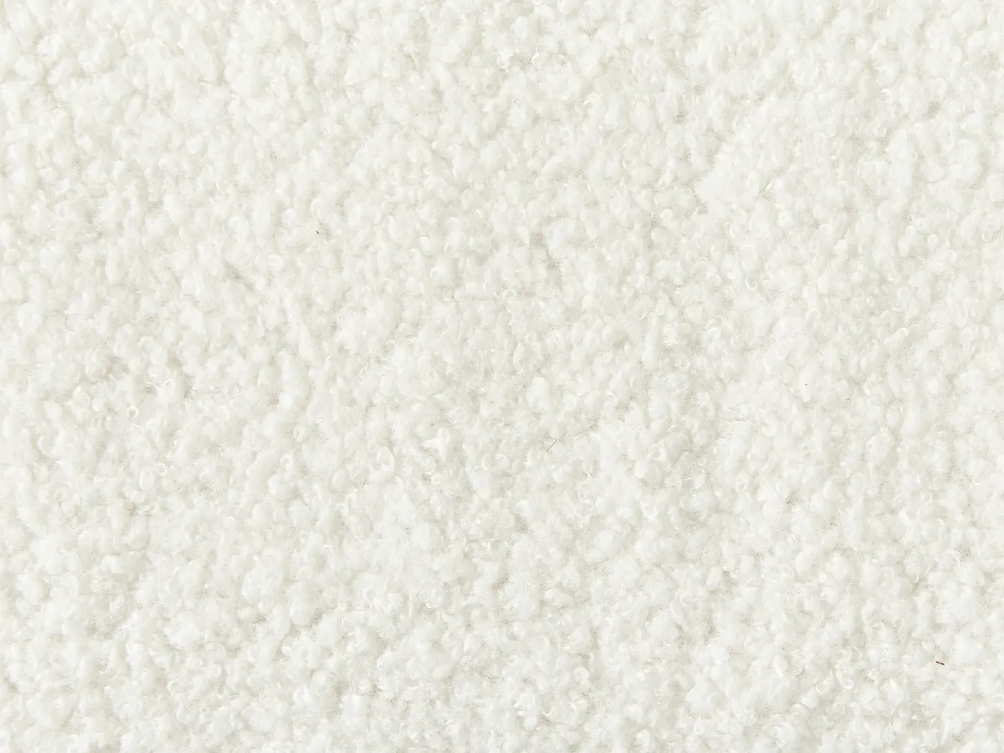 Sofa 3 personers AVESTA Boucle Hvid med fodskammel
