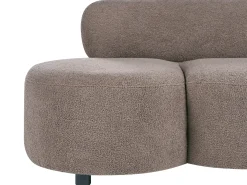 Sofa 3 personers BLAVAND Boucle Brungrå