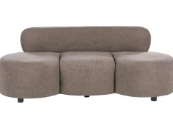 Sofa 3 personers BLAVAND Boucle Brungrå