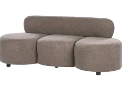 Sofa 3 personers BLAVAND Boucle Brungrå