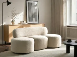 Sofa 3 personers BLAVAND Boucle Beige