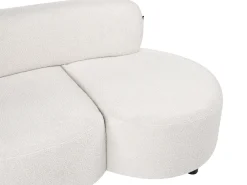 Sofa 3 personers BLAVAND Boucle Cremehvid