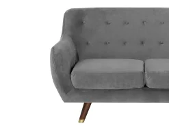 Sofa 3 personers BODO Velour Grå