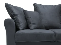 Sofa 3 personers BORNHOLM Velour Mørkegrå