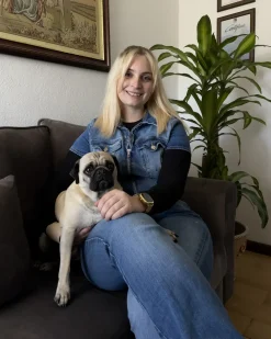 Sofa 3 personers BORNHOLM Velour Mørkegrå