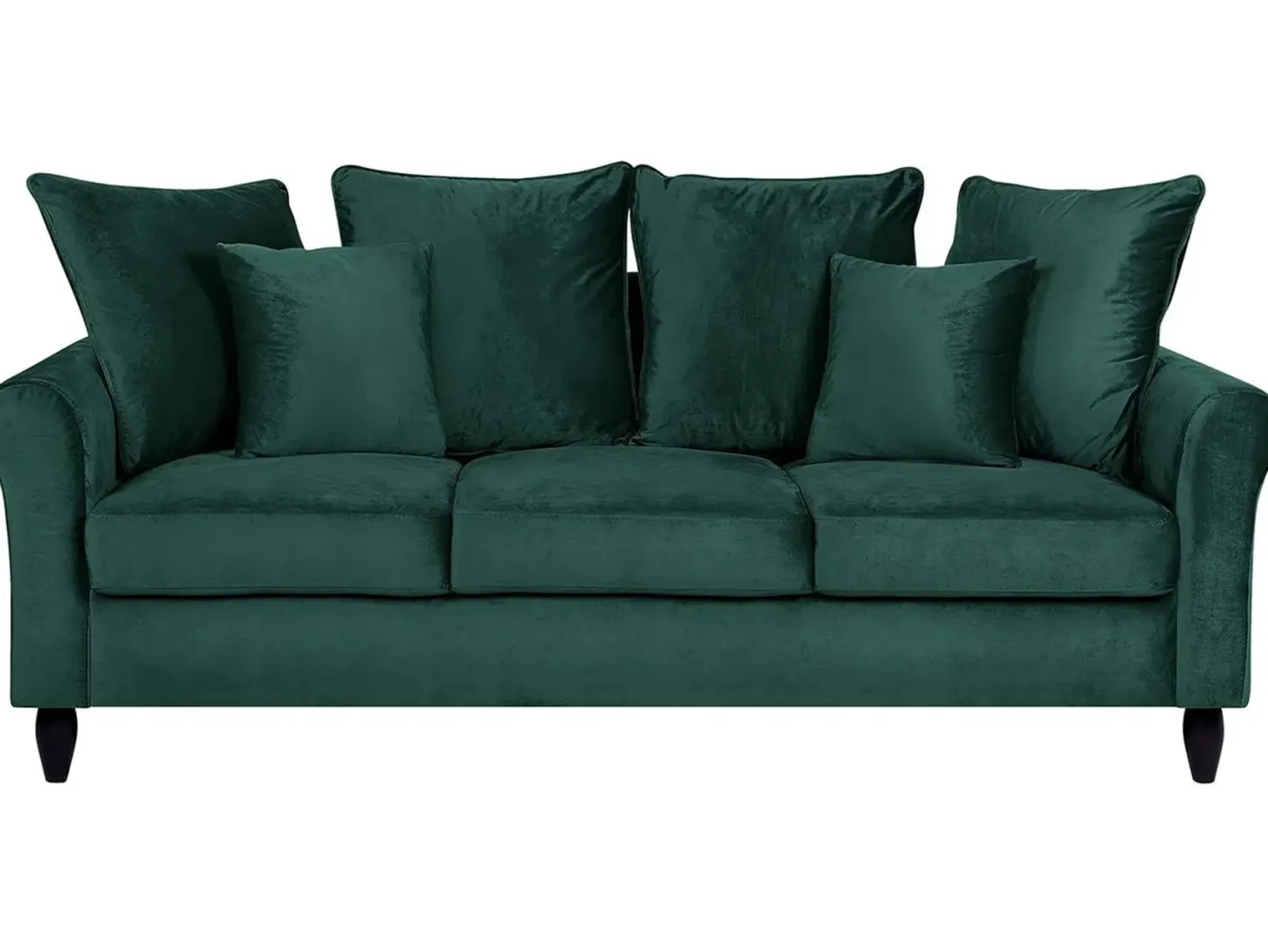 Sofa 3 personers BORNHOLM Velour Mørkegrøn