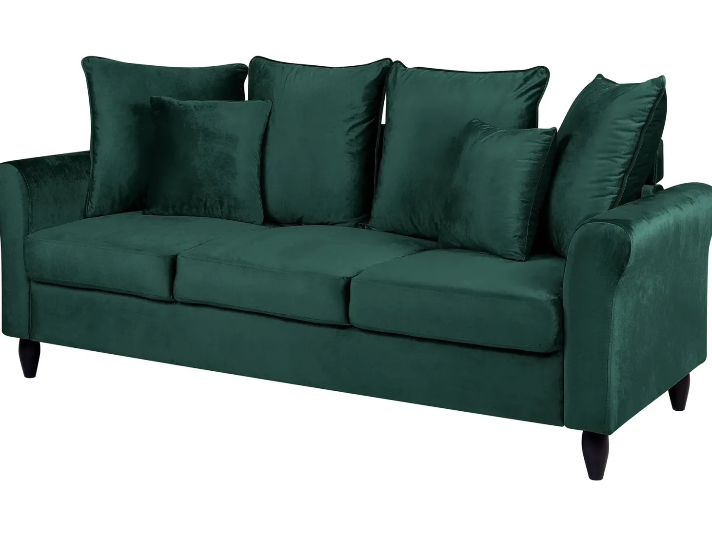 Sofa 3 personers BORNHOLM Velour Mørkegrøn