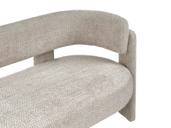 Sofa 2 personers BUREA Chenille Lys Beige