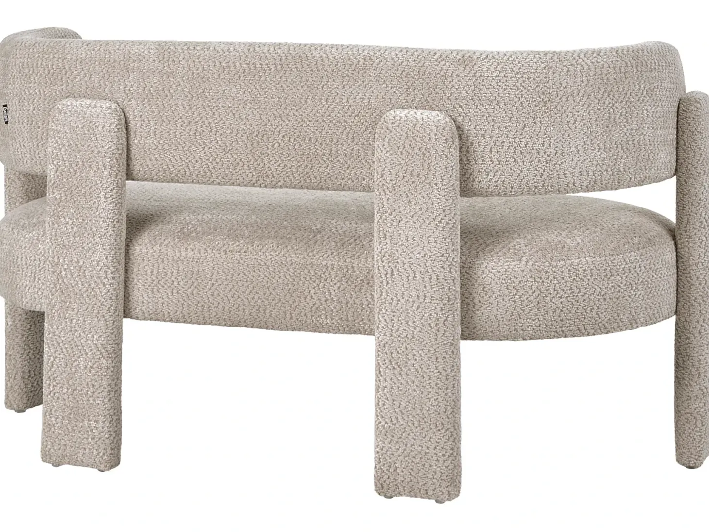 Sofa 2 personers BUREA Chenille Lys Beige