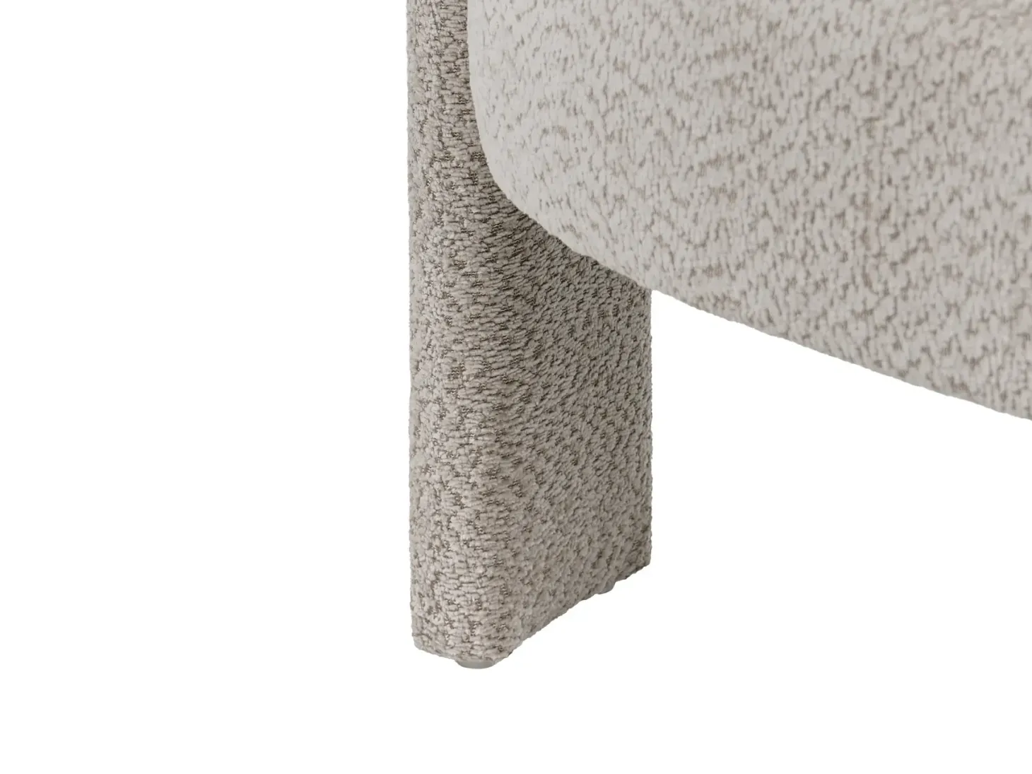 Sofa 2 personers BUREA Chenille Lys Beige