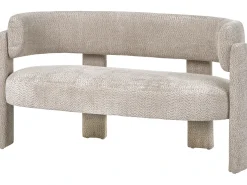 Sofa 2 personers BUREA Chenille Lys Beige