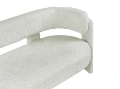 Sofa 2 personers BUREA Chenille Cremehvid