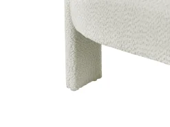 Sofa 2 personers BUREA Chenille Cremehvid