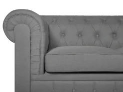 Sofa 3 personers CHESTERFIELD Lysegrå
