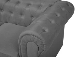 Sofa 3 personers CHESTERFIELD Lysegrå