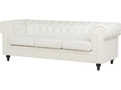 Sofa 3 personers CHESTERFIELD Cremehvid