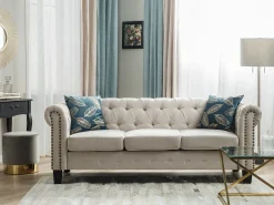 Sofa 3 personers CHESTERFIELD Beige