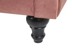 Sofa 3 personers CHESTERFIELD Velour Lyserød