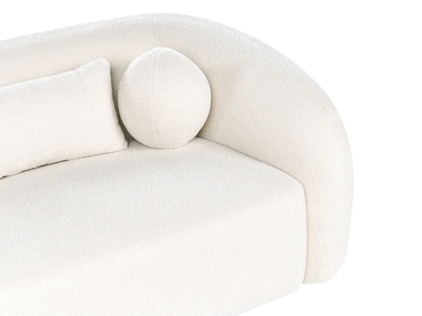 Sofa 2 personers EGEDAAL Boucle Hvid