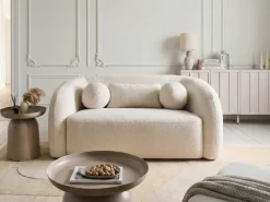 Sofa 2 personers EGEDAAL Boucle Hvid