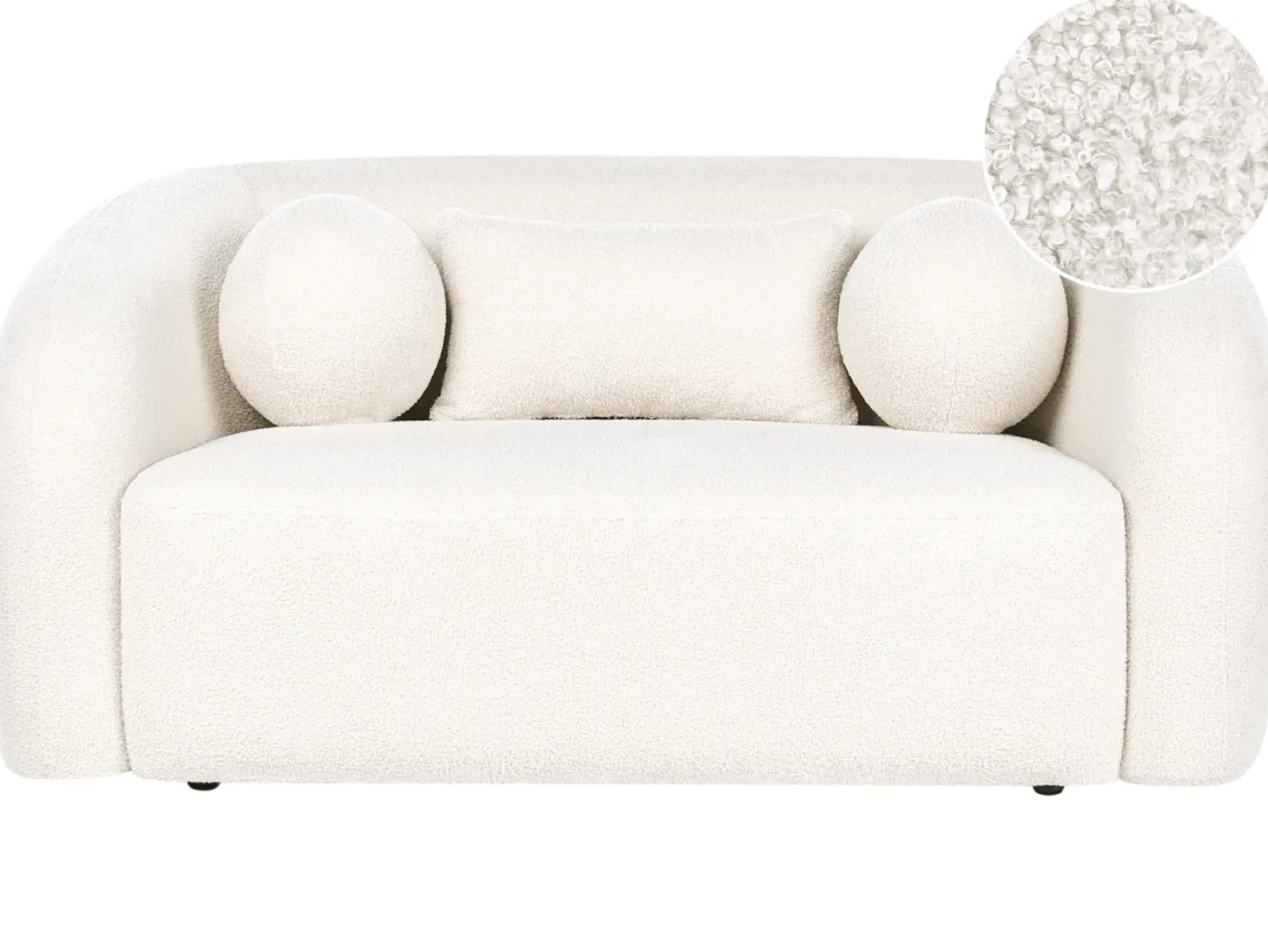Sofa 2 personers EGEDAAL Boucle Hvid