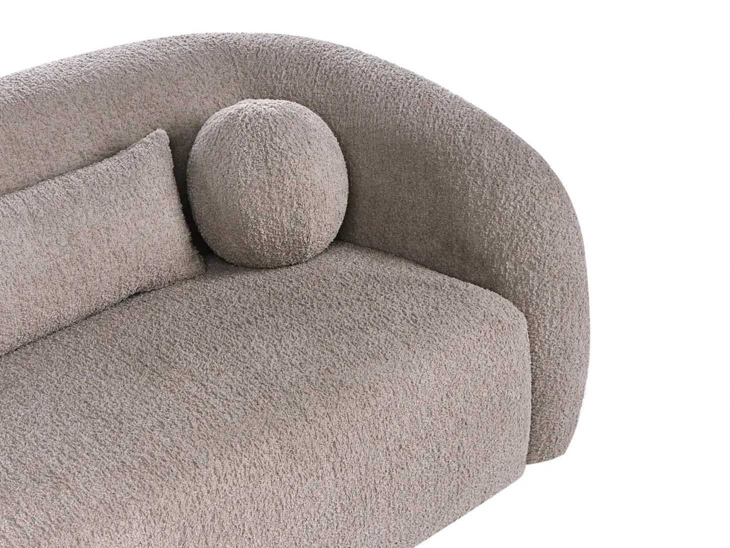 Sofa 2 personers EGEDAAL Boucle Brungrå