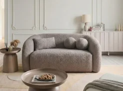 Sofa 2 personers EGEDAAL Boucle Brungrå