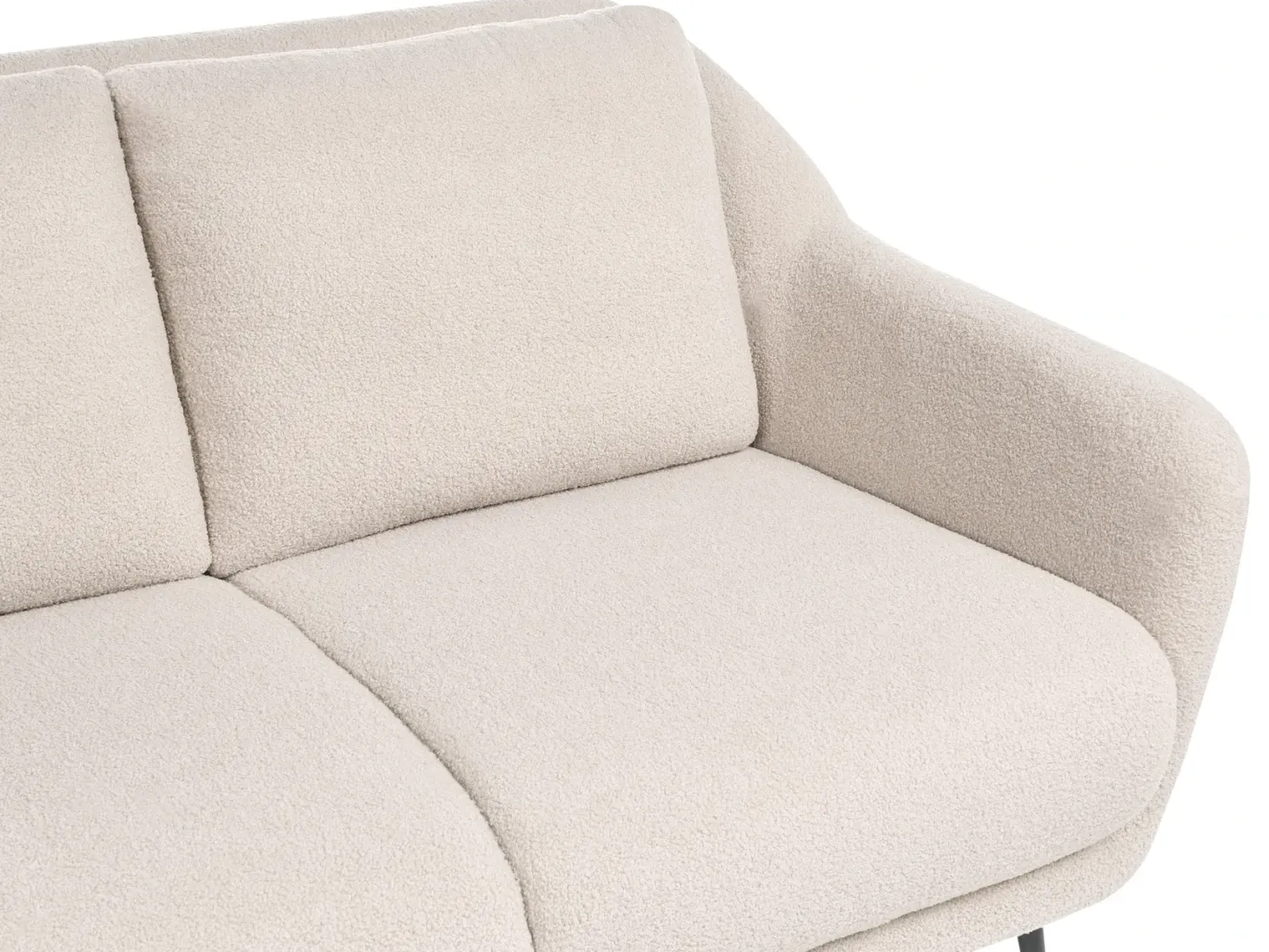 Sofa 2 personers EIBY Boucle Beige