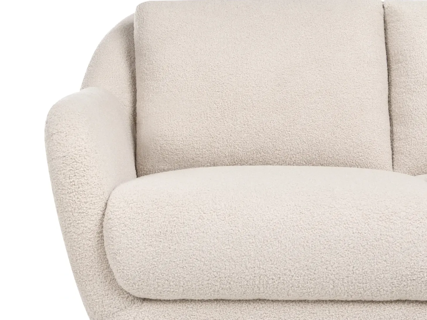 Sofa 2 personers EIBY Boucle Beige