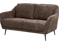 Sofa 2 personers EIBY Chenille Mørkebrun