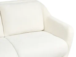 Sofa 2 personers EIBY Chenille Hvid