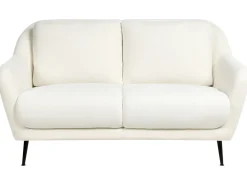 Sofa 2 personers EIBY Chenille Hvid