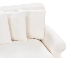 Sofa 2 personers EIKE Boucle Cremehvid
