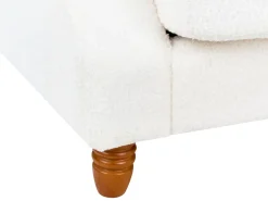 Sofa 2 personers EIKE Boucle Cremehvid