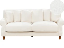 Sofa 2 personers EIKE Boucle Cremehvid